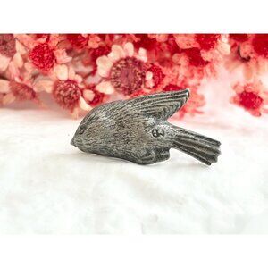 FIsh Figural Bastin Signed Pewter Vintage Brooch Lapel Pin